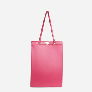 Aubin Clasp Detail Shoopper Bag In Pink Faux Leather,, Pink